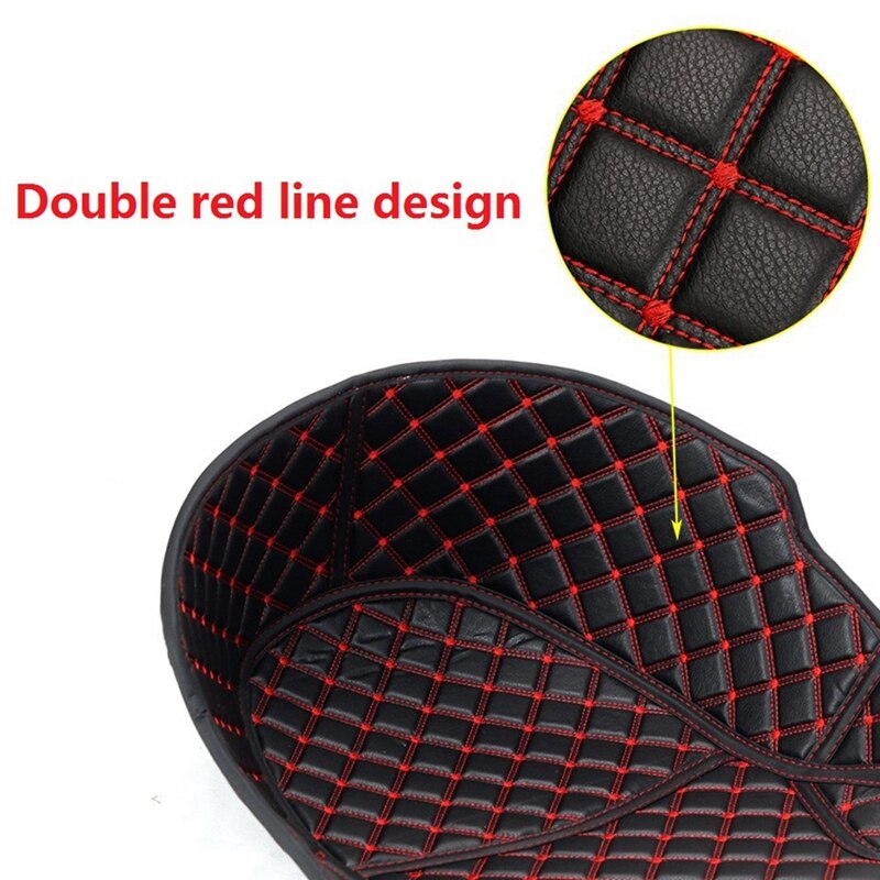 Ctwezoikmt Motorfiets Kofferbak Protector Liner - Zwart/Rood Voor X-Max 125 250 300 400 (2017-2019)