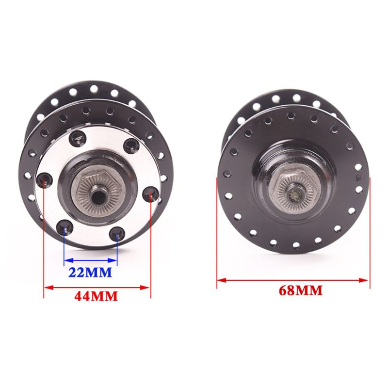 QUANDO Bicycle Mountain Bike Disc Brake Quick Release Rear Hub 36 Holes Rear Hub Road Bike MTB
