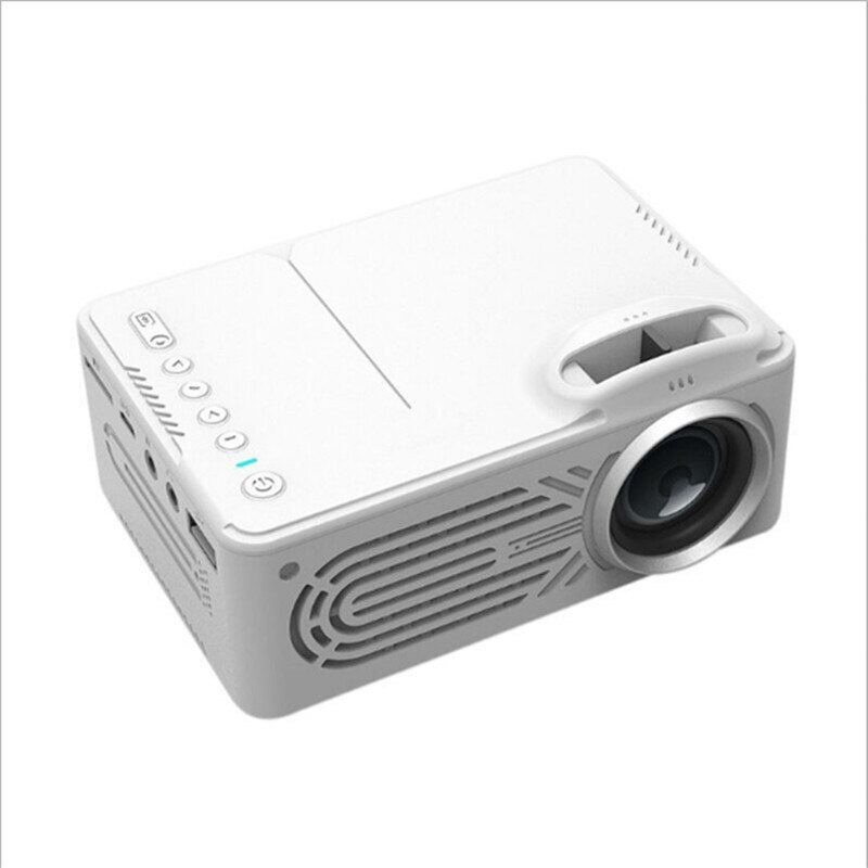 Mini Projektor Unterstützt HD HDMI USB Mini Film Projektor Heimat Medien Spieler: weiß