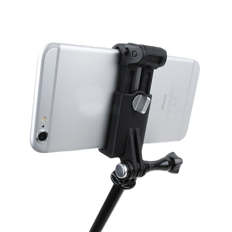GoPro Selfie stick Aansluiten Smart Telefoon Clip voor iPhone Xiaomi Samsung Huawei Mobiele/Mobiele Telefoon Statief Monopod Adapter Mount