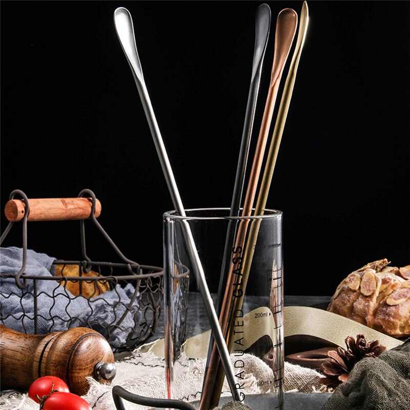 Stainless Steel Spoons For Cooking Honey Server Tea Coffee Stirring Spoons Paint Color Honey Tea Scoops Coffee Accessories Tools