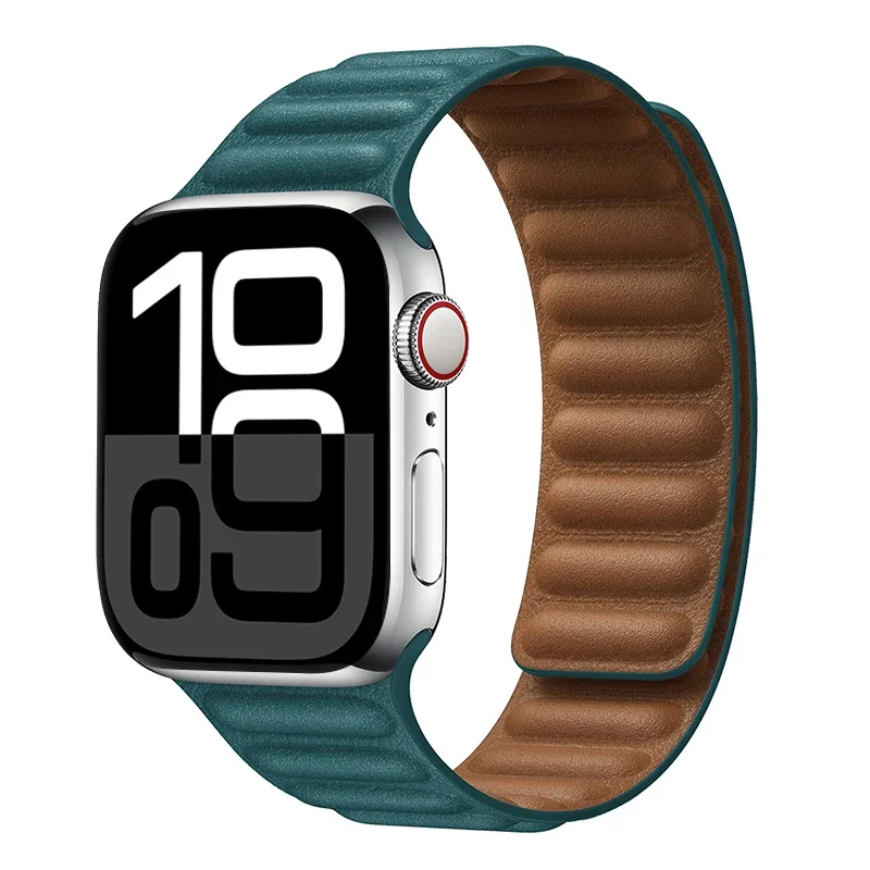 officiële website lederen band voor Apple Watch Band 45 mm 46 mm 42 mm 44 mm 40 mm magnetische lus link armband iWatch 49 mm 10 9 8 7 6