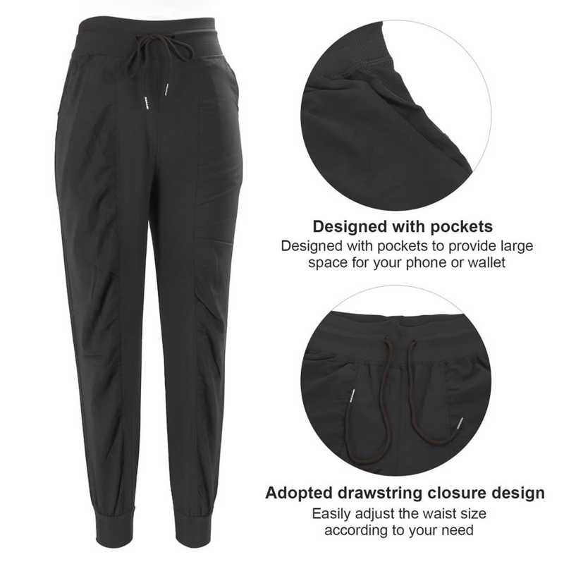 Sports Pants   Stylish Running Trousers Drawstring Closure Breathable for Spring