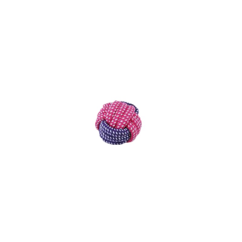 Juguetes para mascotas y perros, pelota de algodón resistente a las mordeduras, palo de cuerda con nudo, juguete interactivo para cachorros, juguetes para masticar dientes, limpieza para perros y gatos: Ball