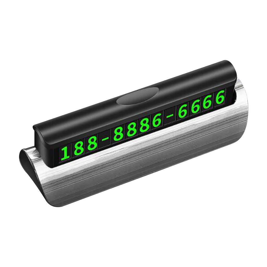 kongyide Car Temporary Parking Special Number Plate Car Temporary Parking Card Magnetic Parking Number Plate Luminous: SL