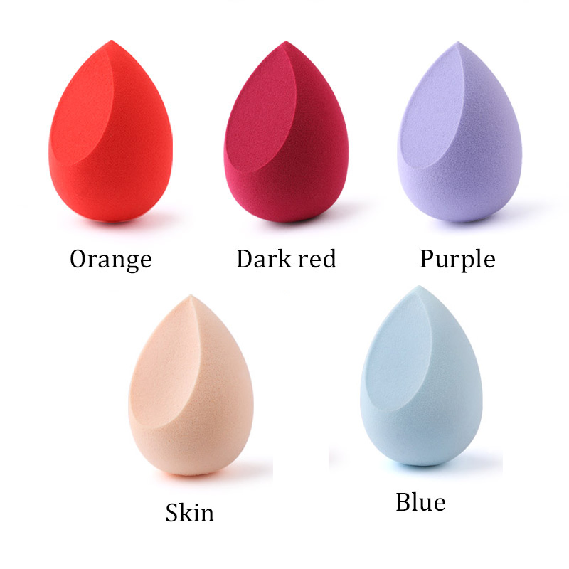 Éponge de maquillage anti-cernes, poudre cosmétique lisse, bouffante, fond de teint en forme de coupe, goutte d'eau, outil mélangeur de maquillage biseauté