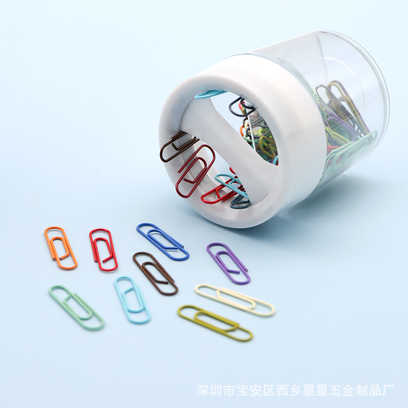 Paperclips Box For Office Clips Metal Paper Clip Holder Desk Clips Holder Magnetic Clips Dispenser Clip Container Desk Organizer