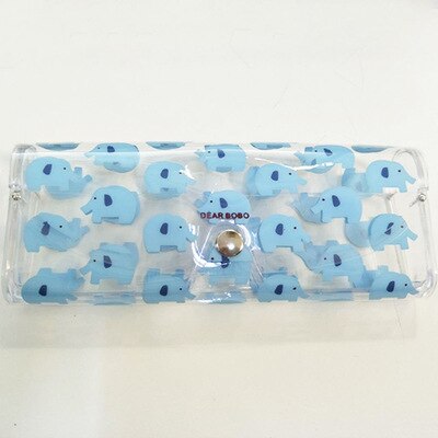 Transparent PVC Stationary Organizer School Pencil Box Stationery Office Supply: NO.3