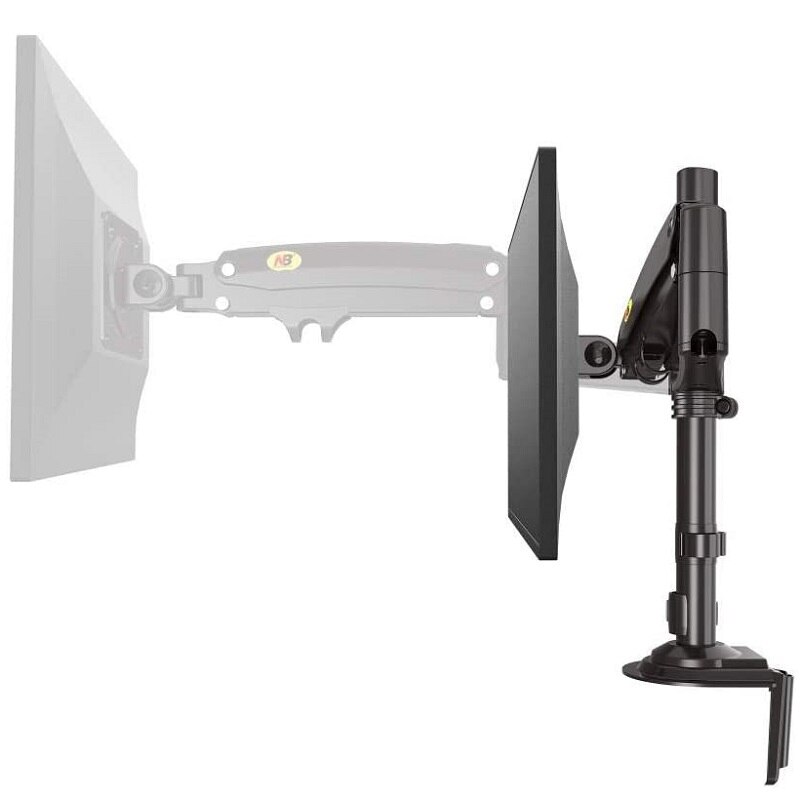 NB North Bayou – moniteur de mouvement complet H100, support de bureau, affichage pivotant, bras à ressort à gaz pour écran LCD/LCD de 2-12KG et 22-35 pouces