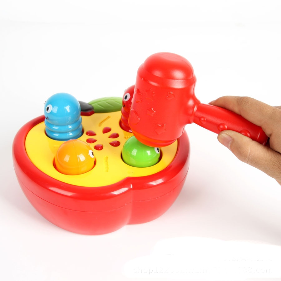 Klop Rups Baby Plastic Hamer Speelgoed Peuter Whack-A-mole Funny Family Game Hameren Lawaaimaker Speelgoed Voor kinderen