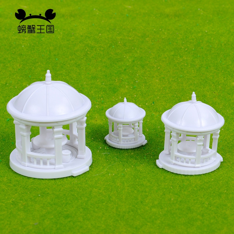 2pcs DIY Pavilion Model Gloriette 1:75 1:100 1:150 model train HO N scale railway modeling