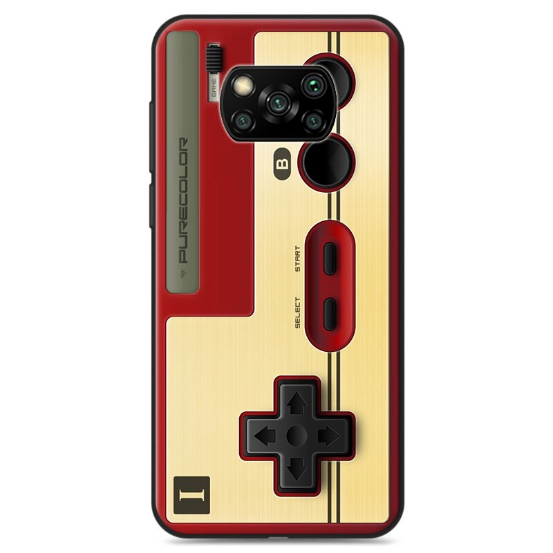 Skinlee Voor Poco X3 Nfc Case Zachte Alle Bescherming Retro Camera Patroon Gamepad Voor Xiaomi Pocophone X3 Telefoon Cover: Pattern 4