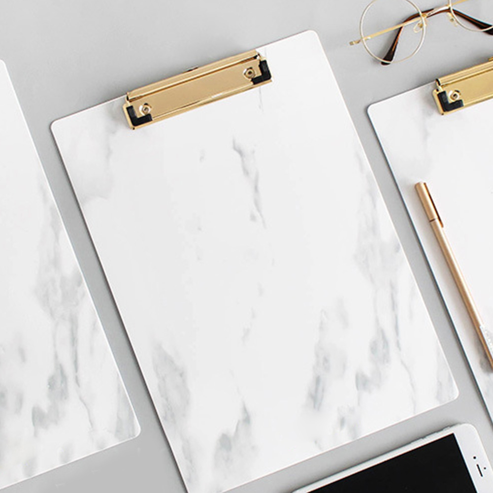 A4 A5 Paper Holder School Office Hardboard Storage Portable Metal Clip Accessories Clipboard Folder With Hanging Hole Stationery