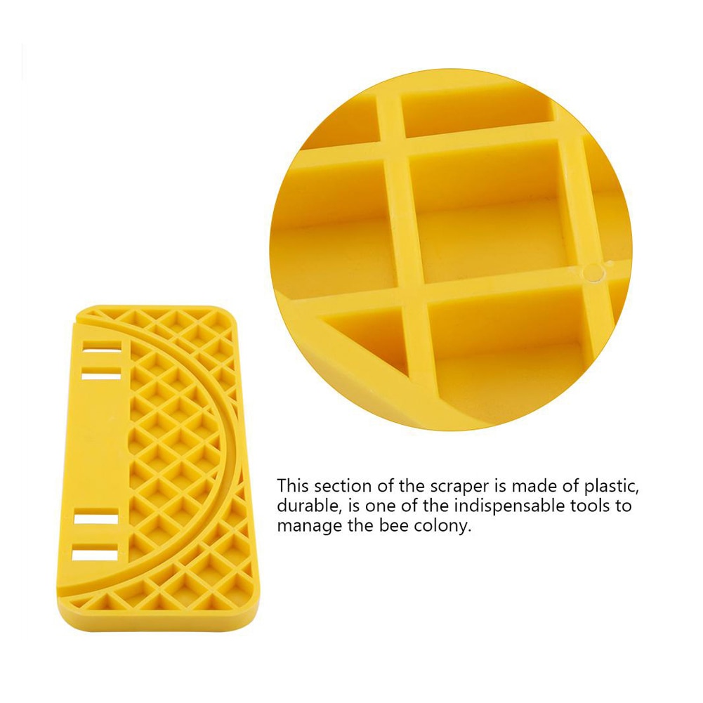 Honey Beehive Scraper Cleaning Tool Bucket Frame Shelf Nest Spleen Apiculture Accessories for Farm Bee Colony Managing