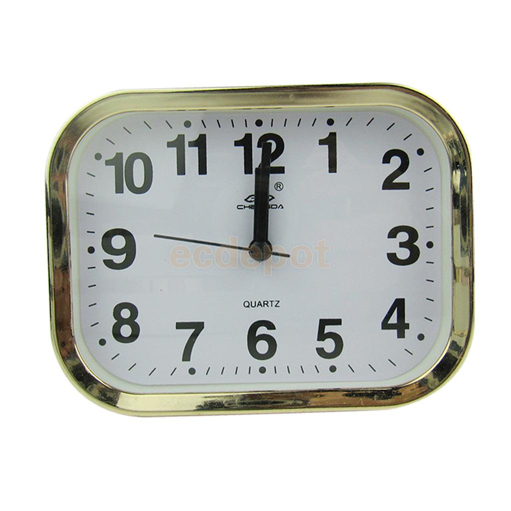 Mini Round Alarm Clock Desktop Table Bedside Clocks Kids Adults Travel Clock Decor Alarm Clocks Dial Number Round
