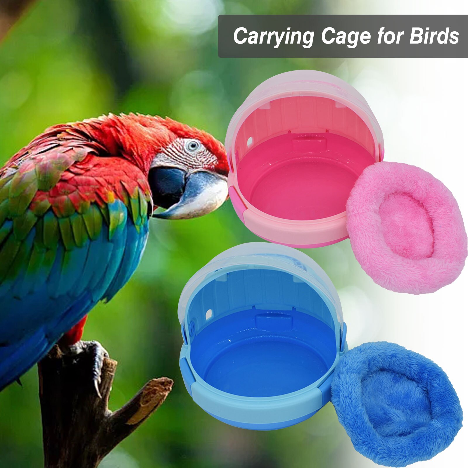 Pet Parrot Carrier Bird Travel Bag Space Capsule Transparent Backpack Breathable Bird Travel Bag