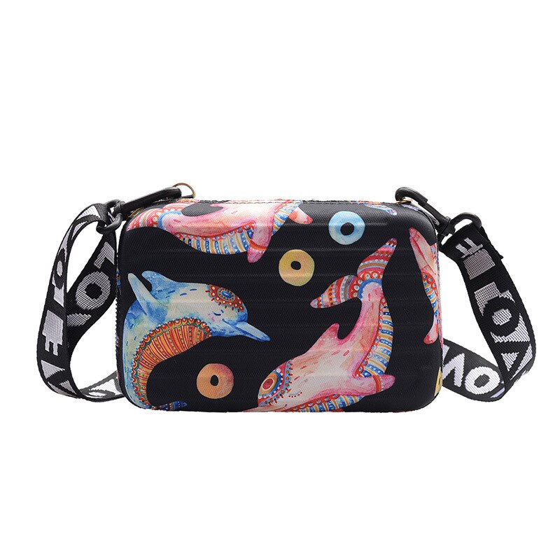 Persoonlijkheid Schouder Clutch Mini Vierkante Doos Tas Cartoon Kleur Mooie Crossbody Tassen Vrouwen Handtas Sac A Main: haitunB