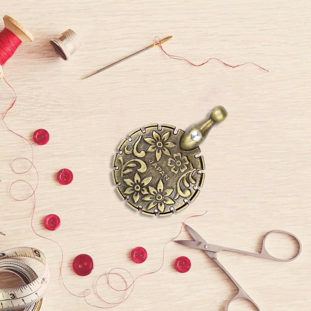 Broken Rope Cut Metal Thread Breaker Slice Yarn Round Shape Antique Bronze Craft Take-Up Sewing Wire Cutter Cross Stitch Tools