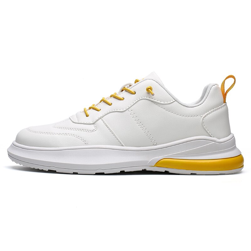 Lente zomer superfijne vezel schoenen heren sneakers lage top zwarte schoenen heren casual schoenen heren merk schoenen *: Wit / 7