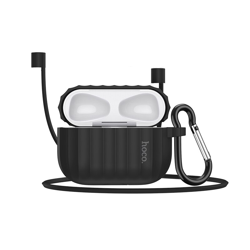 Hoco øretelefon etui til apple airpods pro blødt silikonecover farverigt ultratyndt beskytter til air pods pro cover anti-tabt reb