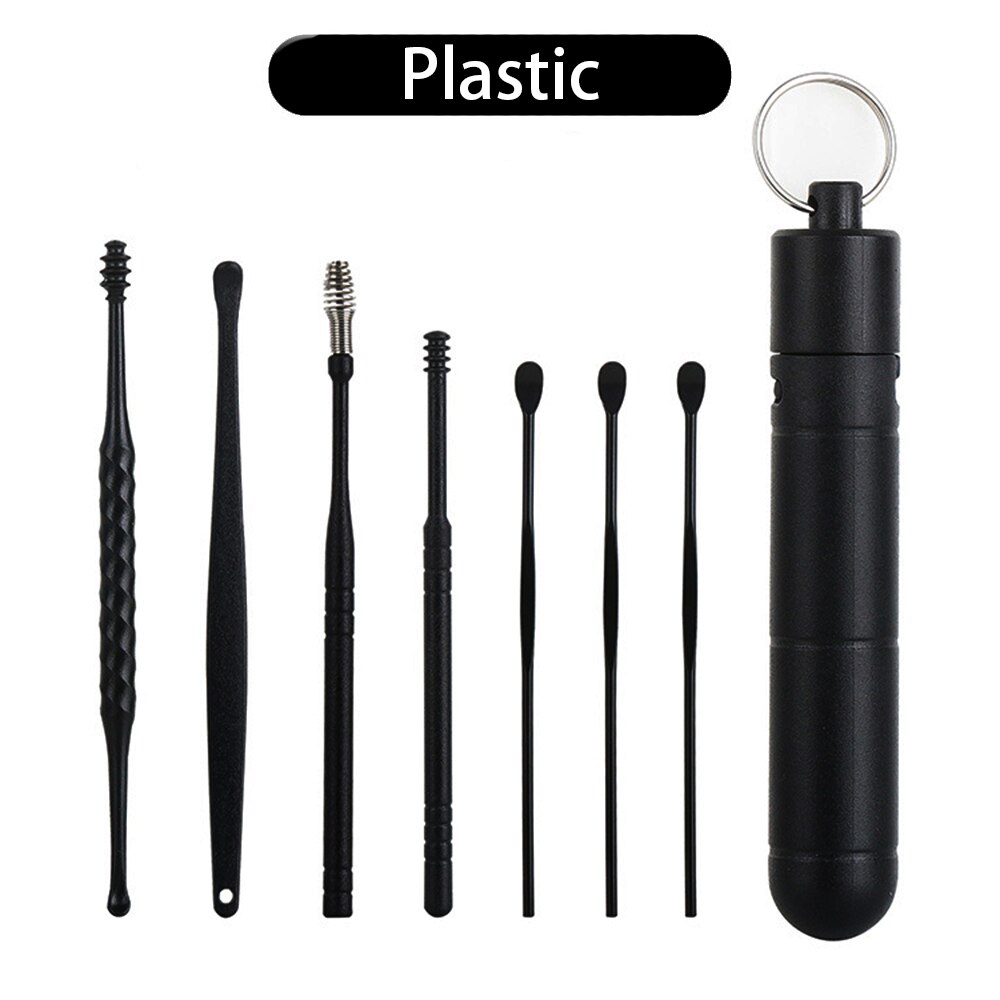 Ear Wax Cleaner Earwax Removal Tool Pick Digging Artifact Earpick Cleaning Ears Remover For Clean Your Kit Tools Stick Personal: Plastic