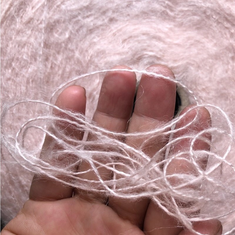 Begrænset 520g super smuk pink blød helse plys mohair garn til strikning baby økologisk akryl vævet hækletråd  x5177