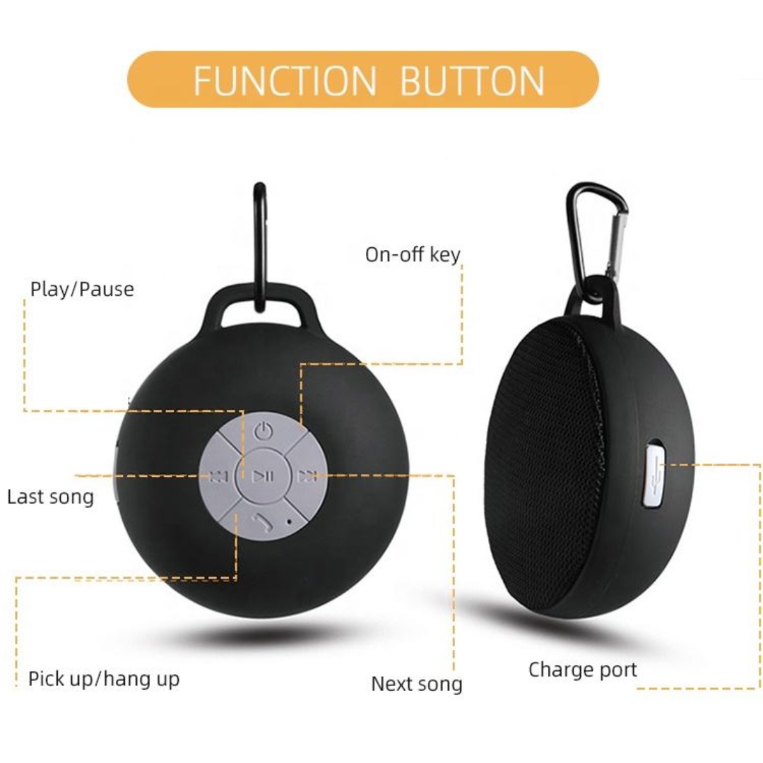 Vattentät mini bluetooth-högtalare med inbyggt högkapacitetsbatteri för långvarig uppspelning, lämplig för utomhusbruk på stranden