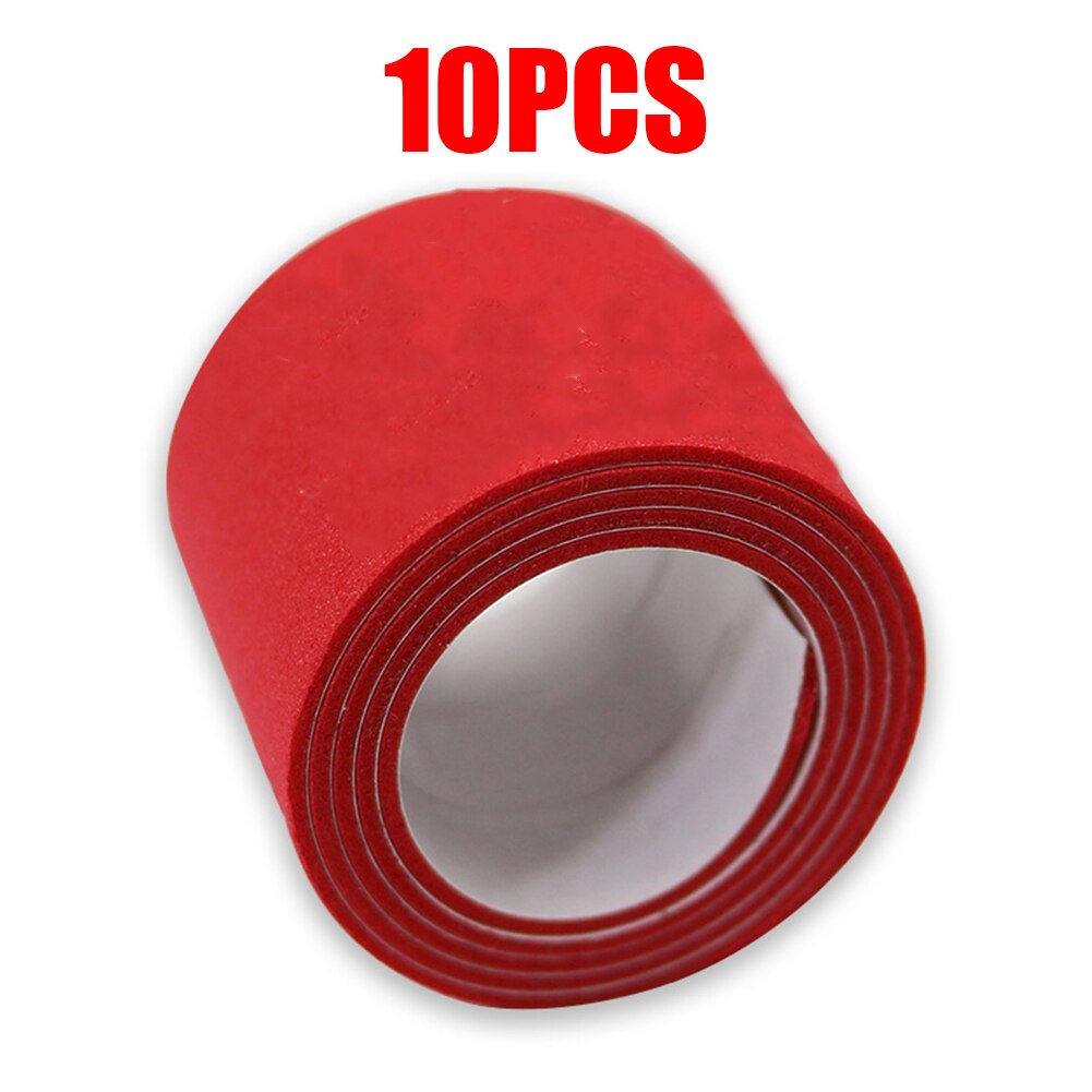 Esportes tênis de mesa borda fita 10 pçs raquete bat protetor acessórios novo: Red