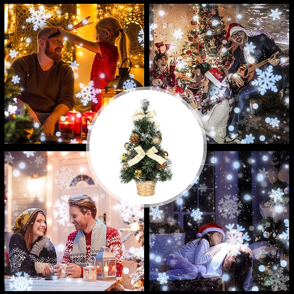 Tabletop Christmas Tree LED Light Battery Powered Luxury Tabletop Christmas Tree Hanging Decorations For Home