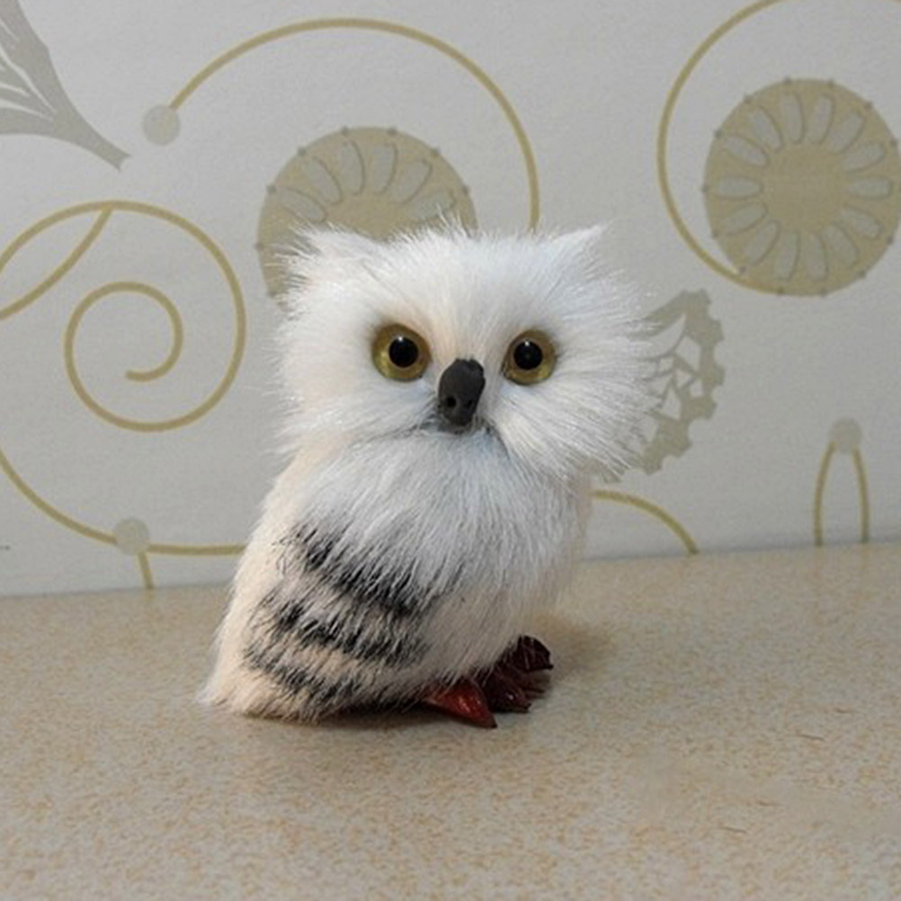 Mini mignon hibou blanc jouet décoration de la maison noël nouvel an