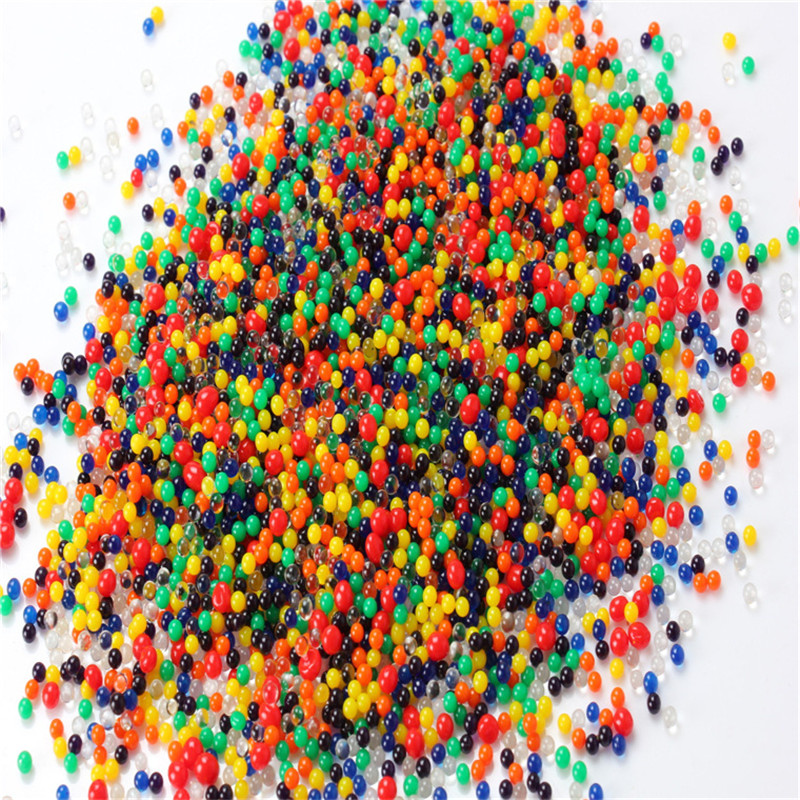 Crystal Soil Hydrogel Gel Polymer Water Beads Flower/Wedding/Decoration polymer Growing Water Balls Big Home Decor: Mixed