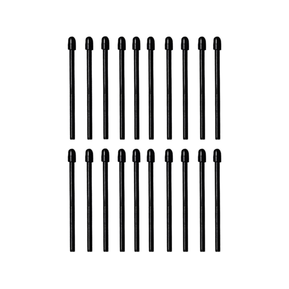 (Paquete de 20) Puntas/puntas para rotuladores para Notável 2 puntas/puntas suaves de repuesto para lápiz óptico negro