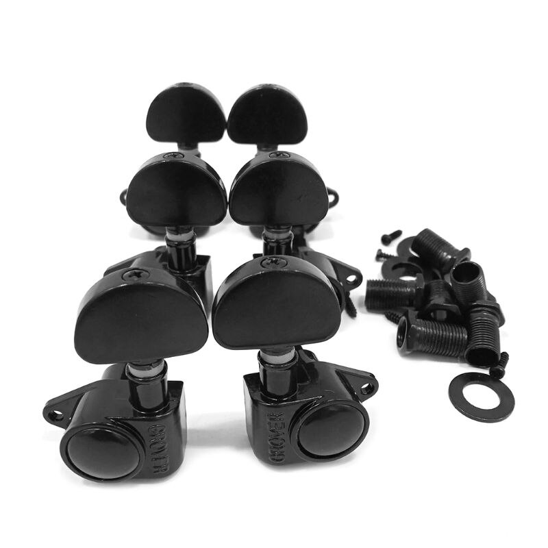 1Set 3L3R Sealed Guitar String Tuner Tuning Peg Machine Head for Electric Guitar PXPF: black