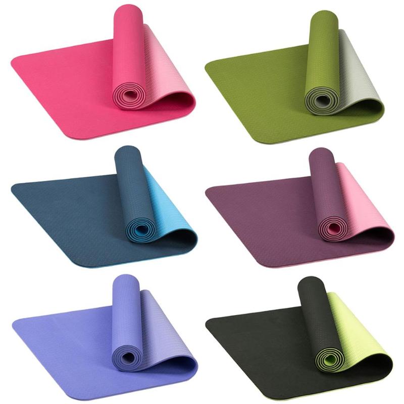 1830*600*6mm tpe luistamaton joogamatto mauton pilates-kuntosali liikuntatyynyt aloittelijalle rullattava kevyt joogamatto
