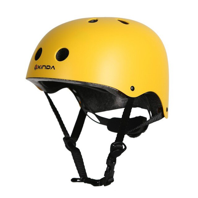 Xinda Mountaineer Helmet Rock Climbing head protection hard hat Outdoor Camping & Hiking Riding Drift Helmet: YELLOW / 54-62cm