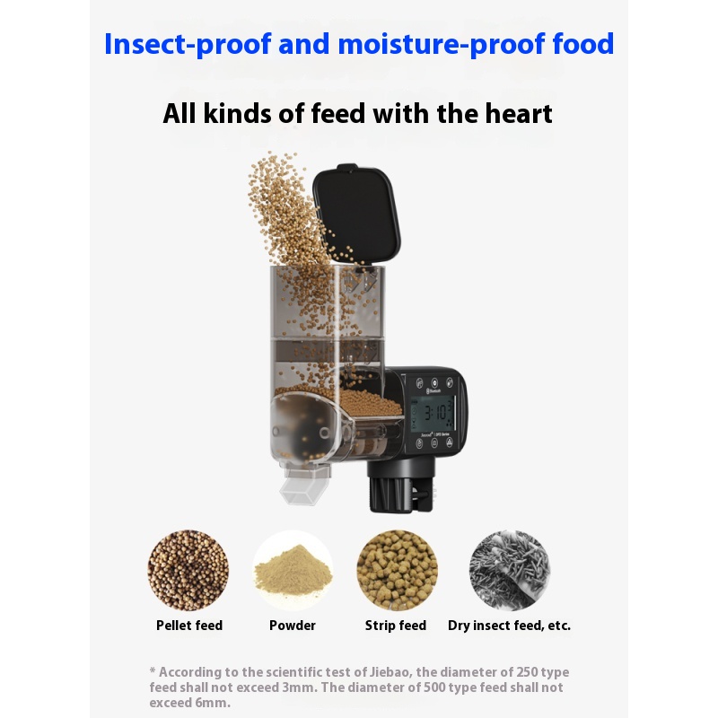 Jebao Jecod Aquarium Bluetooth Feeder 250Ml 500Ml Intelligent Getimed Siervisschildpad Voedsel Aquarium