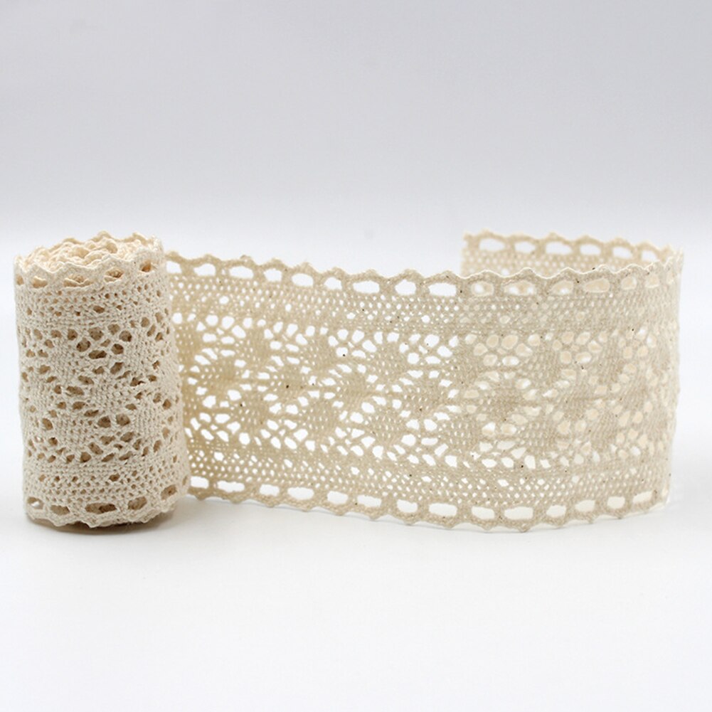 5Yards Patchwork Taaiheid Kleding Accessoires Beige Hometexile Versiering Katoen Handgemaakte Diy Decoratie Kant Versieringen Lint