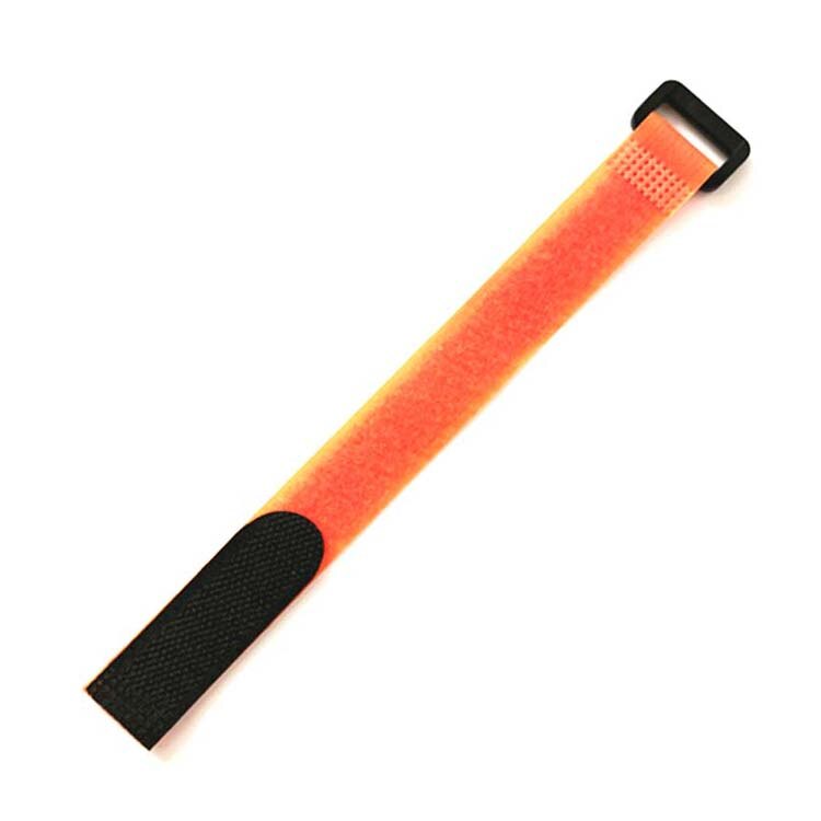 10 Stks/partij 2Cm * 20Cm Nylon Reverse Gesp Klittenbandsluitingen Magic Haak Klittenband Kabelbinders Velcroing Band Sticky lijn Afwerking: Orange
