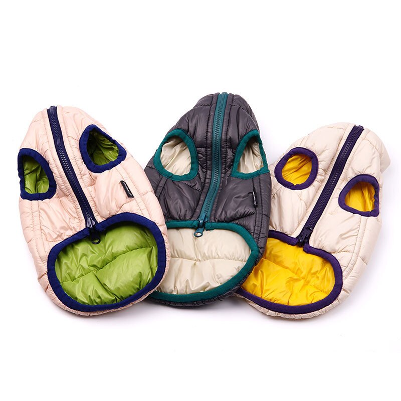 Puppy Hond Vest Dubbelzijdig Dragen Kleding Teddy Warme Katoenen Jas Huisdier Kleding Herfst Winter Leisure Vier-Legged Kleding
