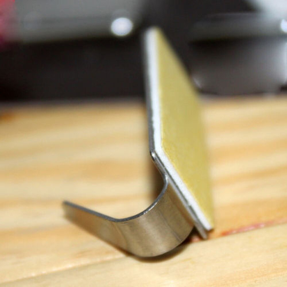Gancho autoadhesivo de acero inoxidable para puerta de pared, colgador para cocina, hogar, autoadhesivo, Uds.