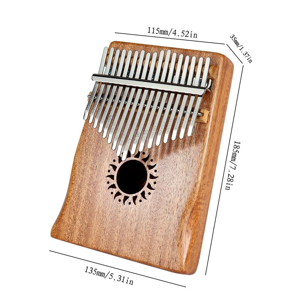 17-schlüssel Mahagoni Kalimba Daumen Klavier Mbira Sanza Afrikanische Holz Finger Daumen Klavier mit Mbira fallen Finger Tastatur Instrument