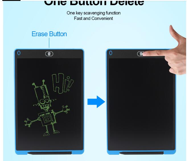 Tablet tommer lcd skrivebræt pad elektronisk digital notesblok sletbar genanvendelig notesbog til barn barn –