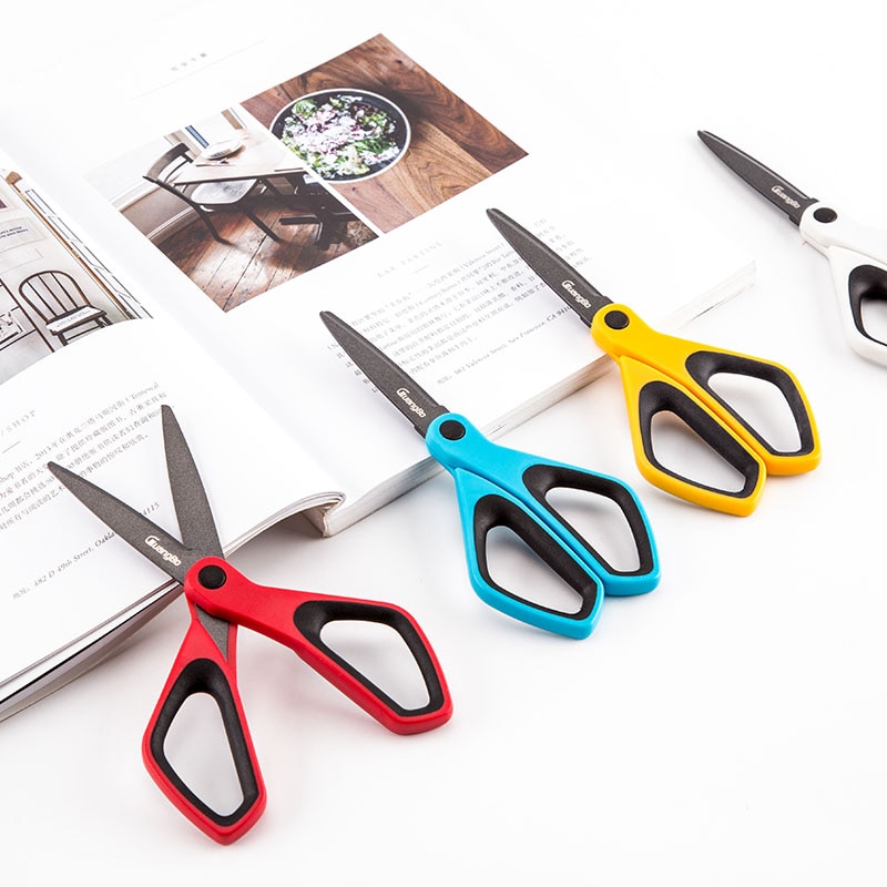 4 colores 170mm tijeras de acero inoxidable de la Oficina de la Escuela de Cocina hogar tijeras herramienta para papel de corte artesanías de álbum de recortes para bricolaje