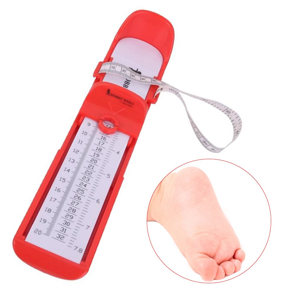 0-20cm Children Shoe Size Ruler Kids Foot Adjustable Plastic Measuring Gauge Tool Shoe Sizer