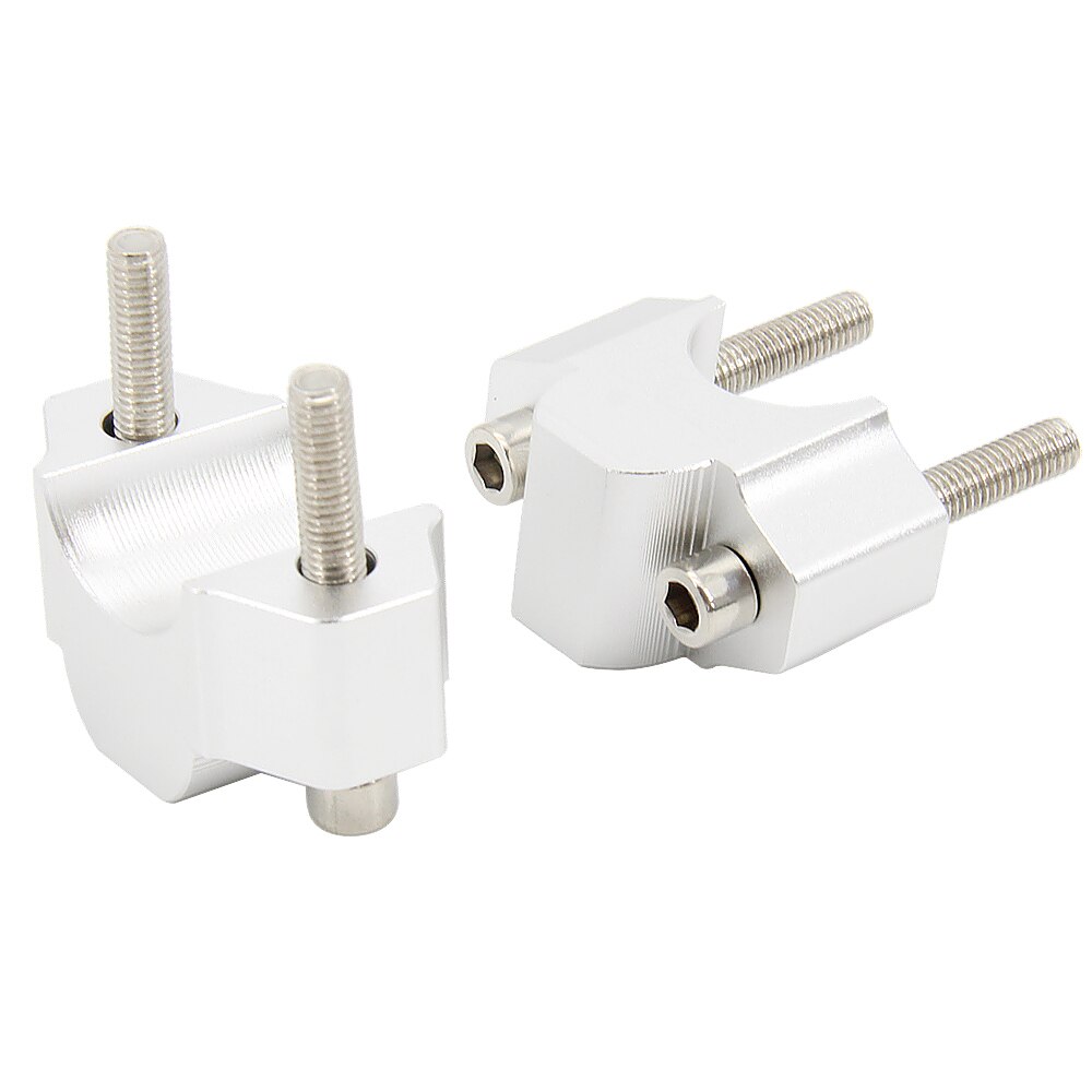 motorcycle handlebar riser bars clamp Silver Handlebar 25mm Riser Kit For Yamaha Xt1200z Super Tenere