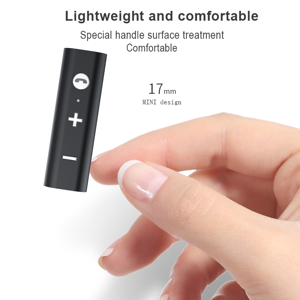 Kebidu Bluetooth 5,0 Empfänger kabellos Adapter Universal- 3,5mm Jack Bluetooth Wagen Bausatz Aux Audio- Musik Absender Für Kopfhörer