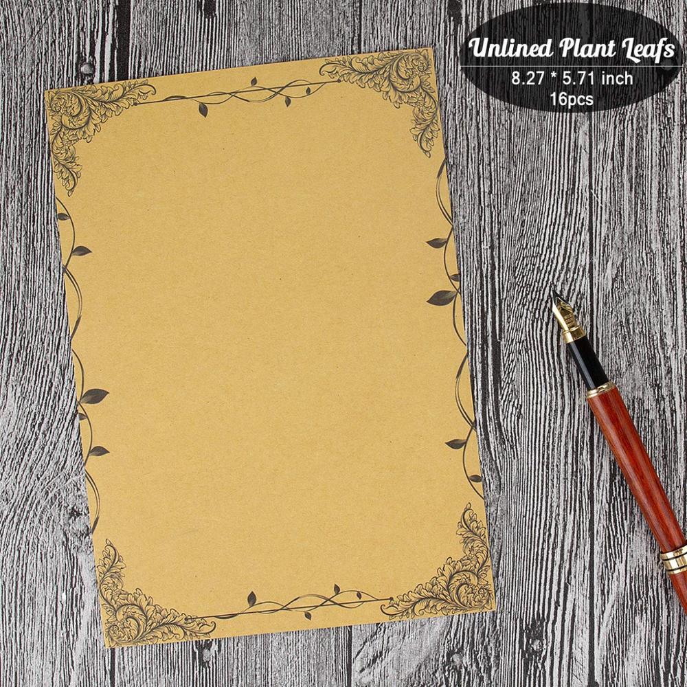 8 blätter Schreibwaren Papier knapp Schreiben Schreibwaren Papier Jahrgang retro Stil Schreiben Schreibwaren Papier knapp