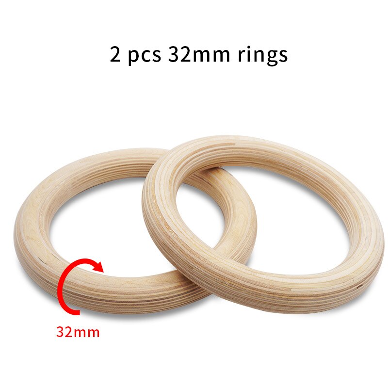 Wooden Gymnastics Ring Olympic Fitness Ring, Home Fitness Equipment Fitness Equipment, Exercise Fitness Pull-Ups And Push-Ups: A