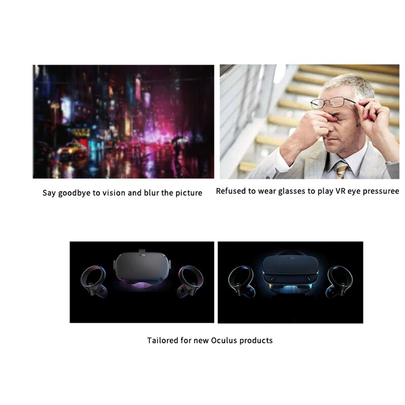 Een Paar Ultra-Dunne Netic Anti-Blauw Licht Lens Voor Oculus Rift S Vr Bril