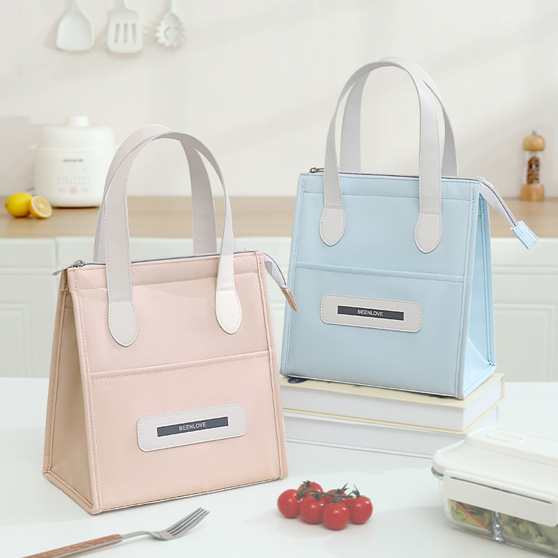 Portable Handheld Lunch Box Bag Insulated Lunch Bag for Work And School Outings Easy Carry Bento Bag Food Storage Pouch